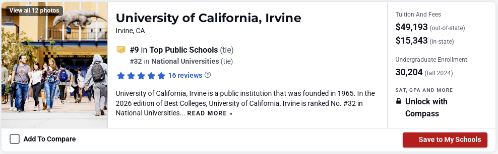 全美最佳「公立大学」排名更新！谁才是真“性价比大学”？“公立双雄”对比...