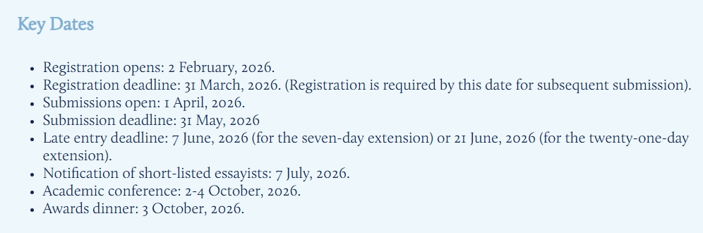 2026年John Locke写作竞赛新规则速看！高效备赛攻略