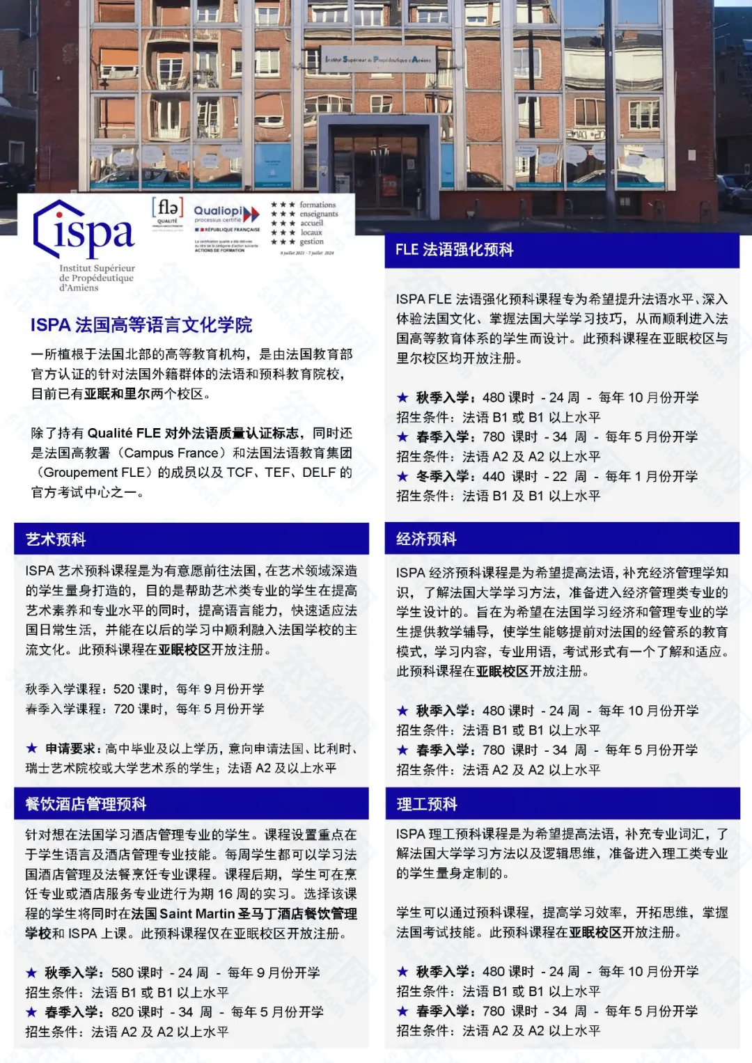 26fall申请必看！一年法语+专业课程学习！法国大学超全预科项目汇总！