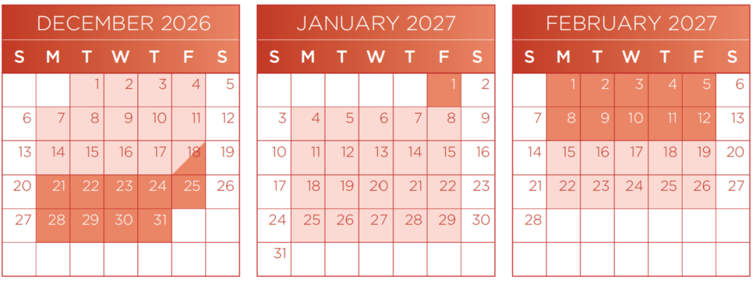 收藏！贝赛思2026-2027校历公布！关键考试和假期节点全汇总