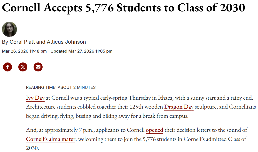 2026 Fall 藤校、JHU、UMich、USC 录取数据全解析，揭秘 2030 届招生趋势！