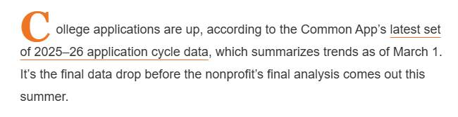 Common App公布2026Fall美本申请数据:申请量破940万标化强势回归!