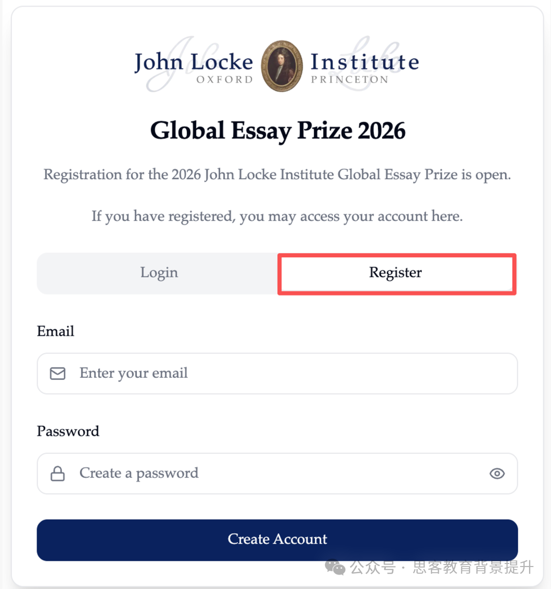 John locke今晚截止报名!附John locke一对一写作课程~ John locke今晚截止报名!附John locke一对一写作课程~