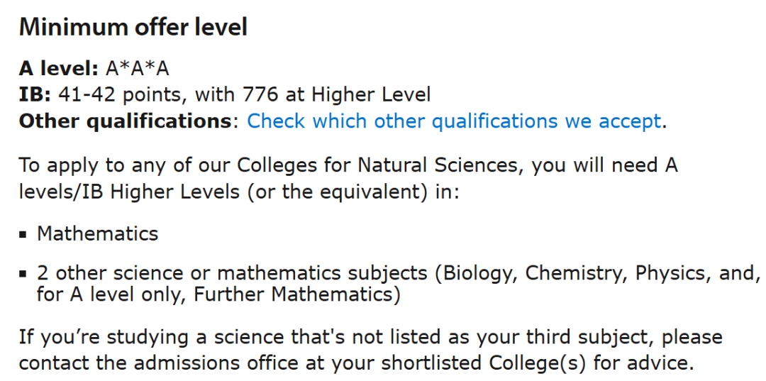 2027年剑桥大学入学要求发布！30个专业成绩、必选课、笔试、提交材料汇总！