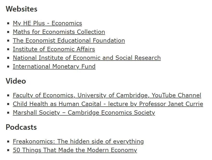 英国申请｜经济学：牛剑都推荐哪些学术活动？竞赛、阅读、播客与实践