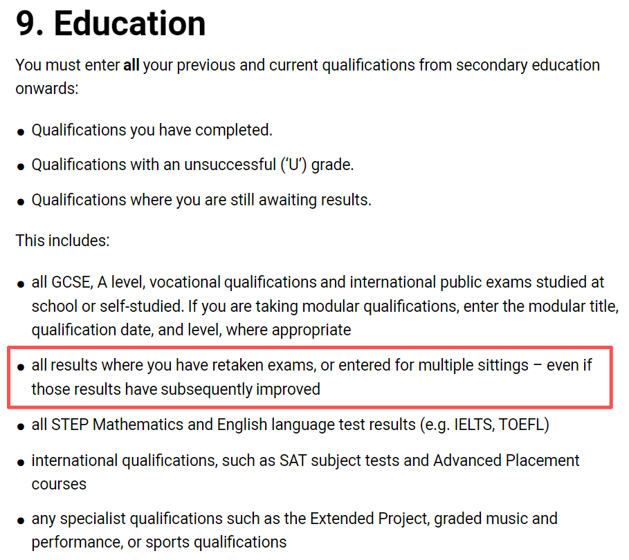 重考反而不利？UCL多专业不接受A-Level/AP重考；G5官方态度梳理