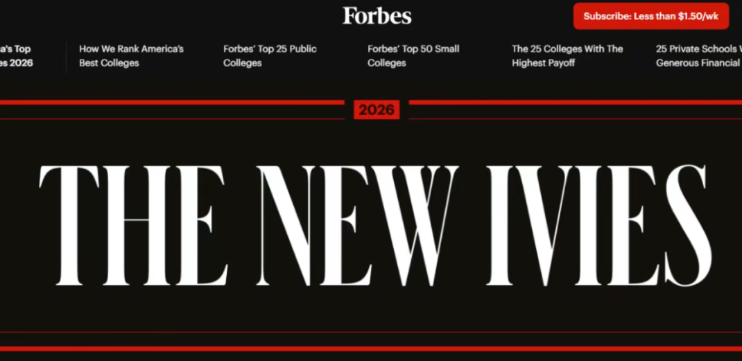 福布斯2026“新常春藤”榜单出炉！AI能力成雇主新宠这20所大学比藤校更“吃香”？
