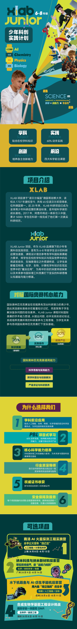官宣！阿思丹XLAB Junior少年科创实践计划：人工智能/物理/化学/生物