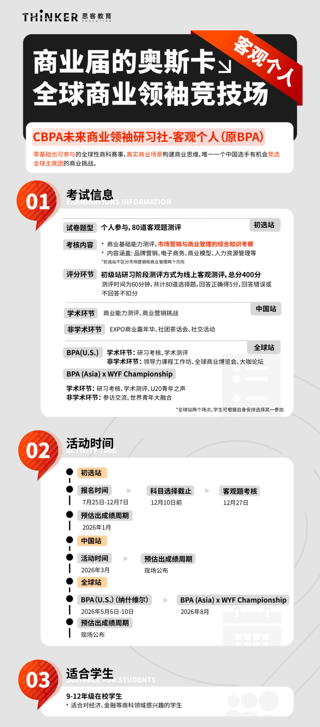 干货 | 含金量超高的国际商科竞赛盘点！商科er千万别错过（8-11年级商赛规划）