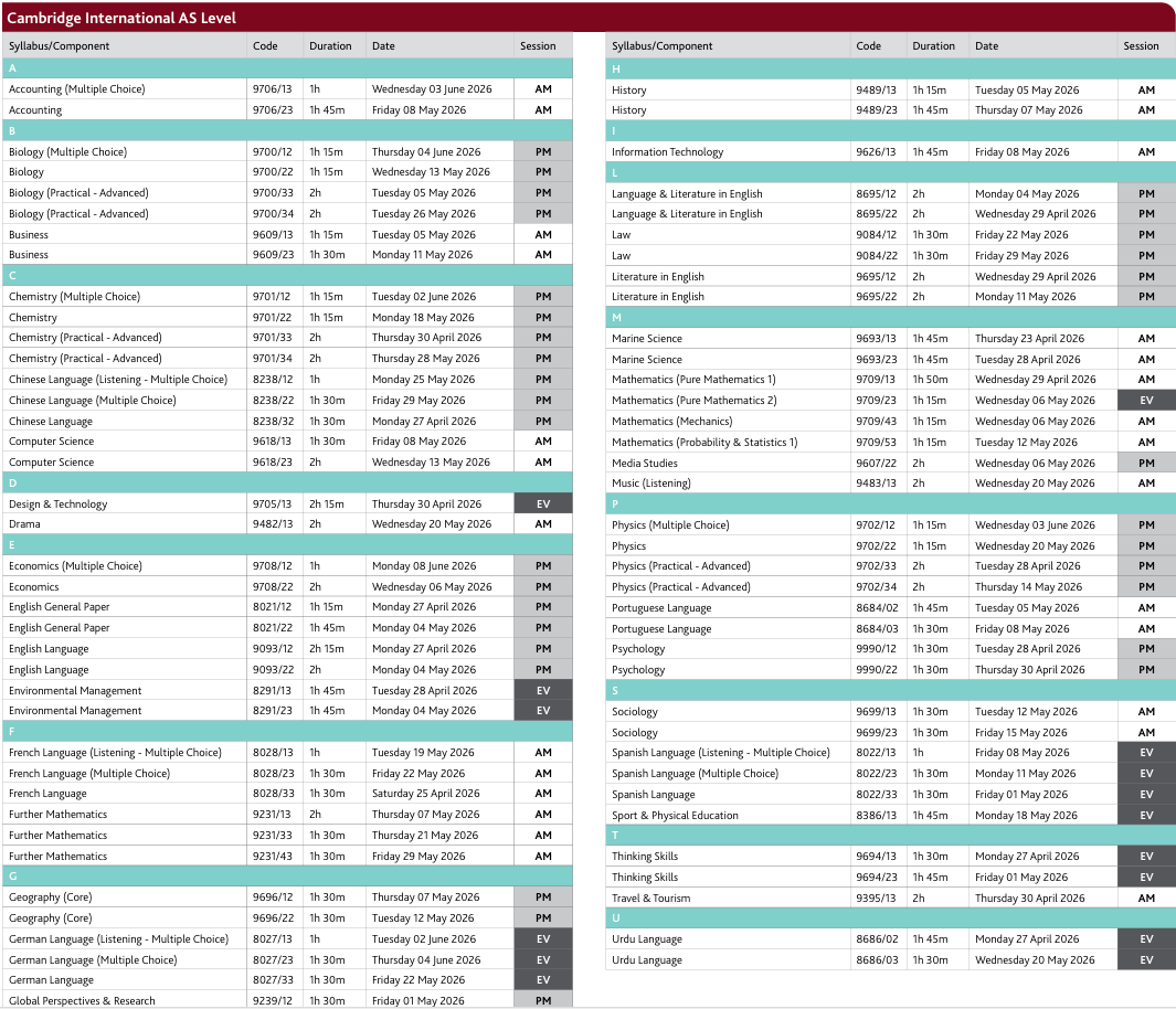 2026年A-Level夏季大考最新变化，三大考试局关键时间节点汇总！考生必看！