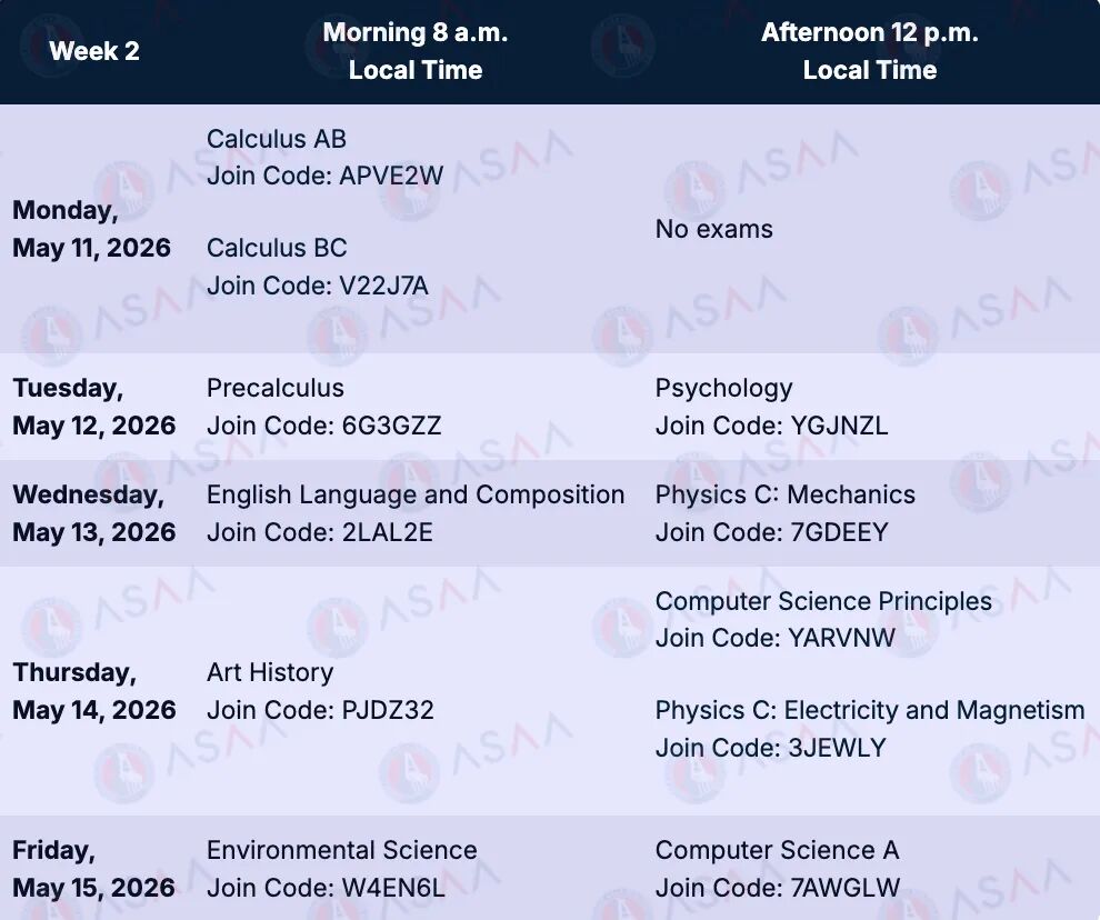 2026 AP大考考场信息更新丨中国内地、中国香港、韩国、新加坡考点地址汇总！