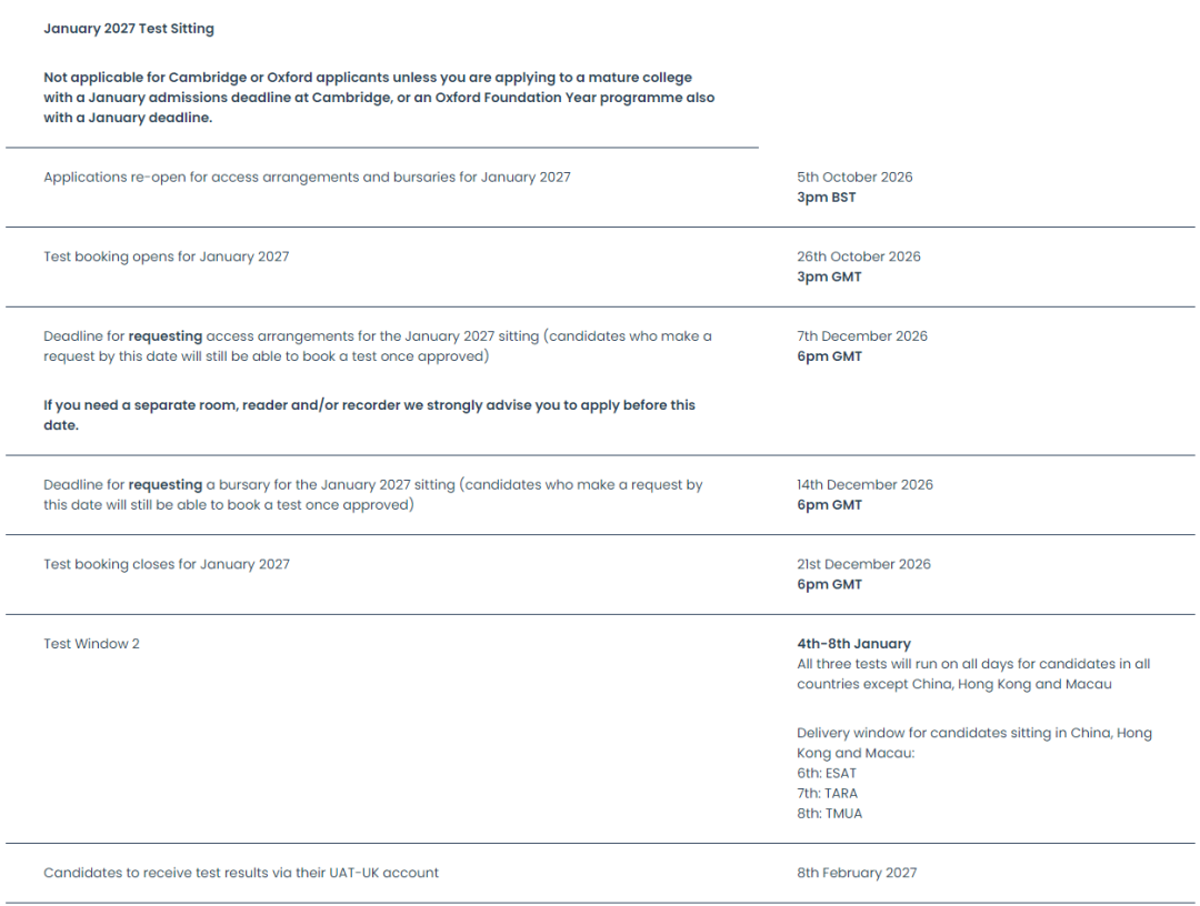 重磅！2027入学笔试时间公布：5天可选、报名提前、中国区考生福利升级！