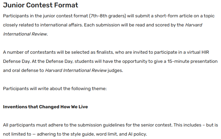 国际写作竞赛全解析 WSC & HIR，构建人文社科竞争力！