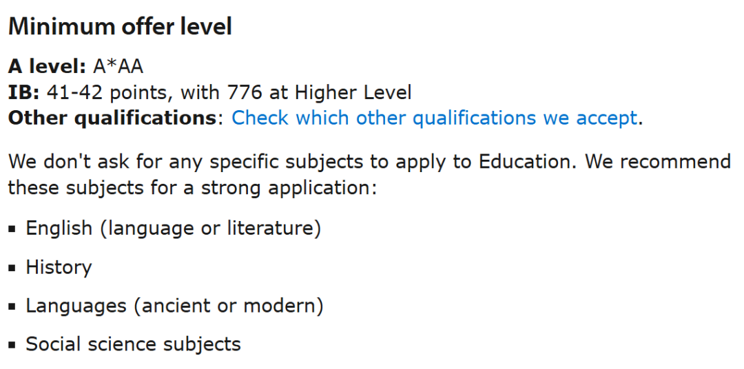 2027年剑桥大学入学要求发布！30个专业成绩、必选课、笔试、提交材料汇总！