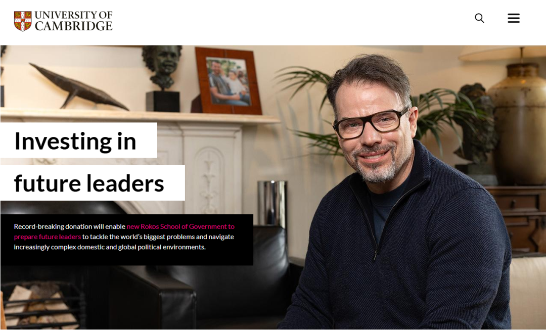 剑桥官宣新学院!背后竟是牛津校友豪掷1.9亿英镑 剑桥官宣新学院!背后竟是牛津校友豪掷1.9亿英镑