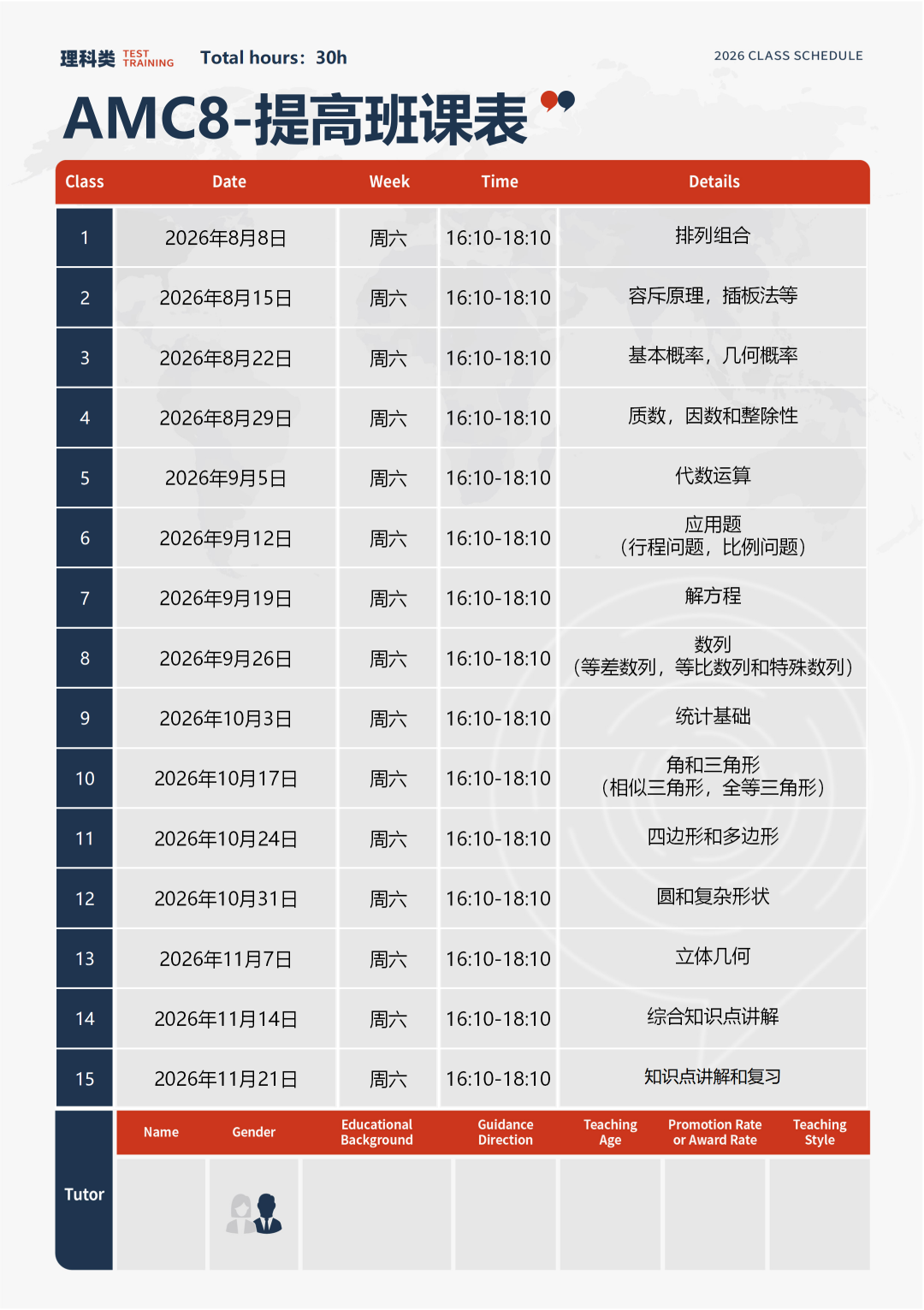 27年AMC8数学竞赛集训：线上或深圳线下辅导，5~8年级冲前1%稳升学
