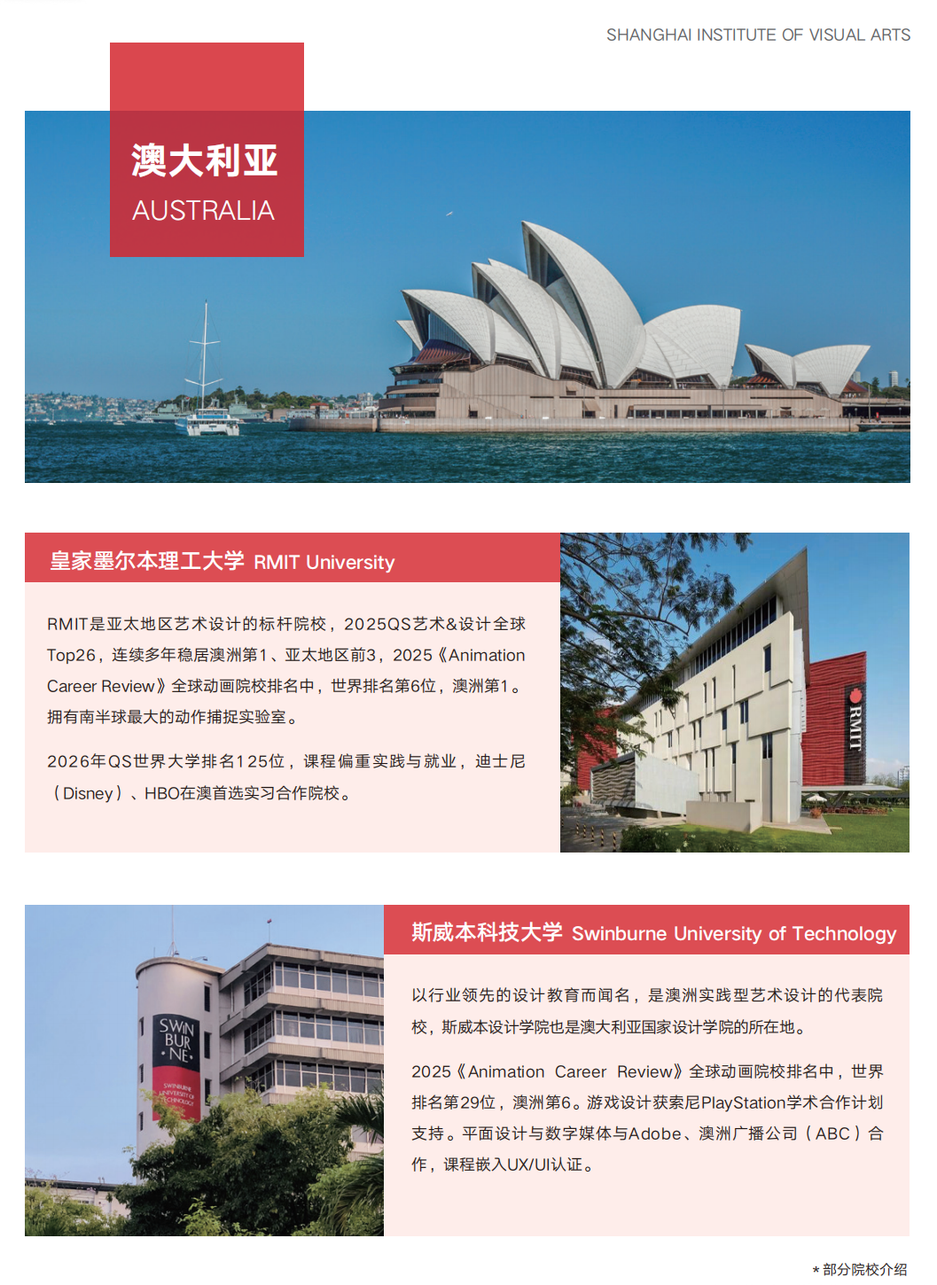 高考200+艺术生 | 上海视觉艺术学院1+3/2+2国际本科（英澳、新加坡）2026招生简章！