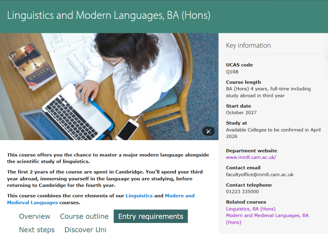 27Fall剑桥本科申请大变革:新专业上线、数学系“双笔试”、王牌专业更名...... 27Fall剑桥本科申请大变革:新专业上线、数学系“双笔试”、王牌专业更名......