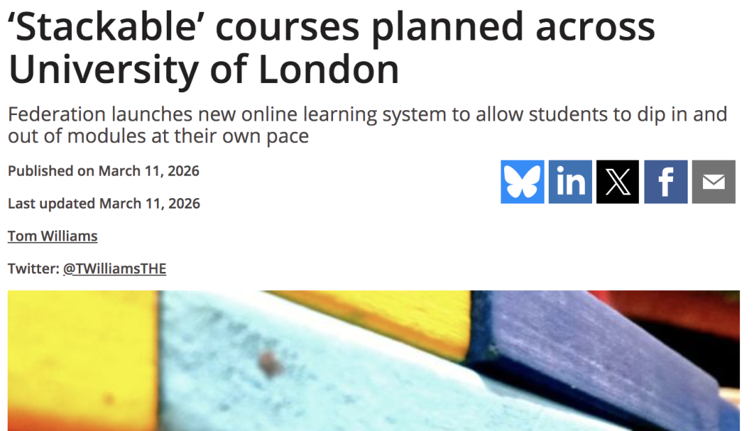 英国大学推出“拼好硕”，硕士还能拆开读了？！