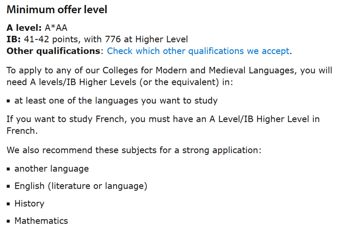 2027年剑桥大学入学要求发布！30个专业成绩、必选课、笔试、提交材料汇总！
