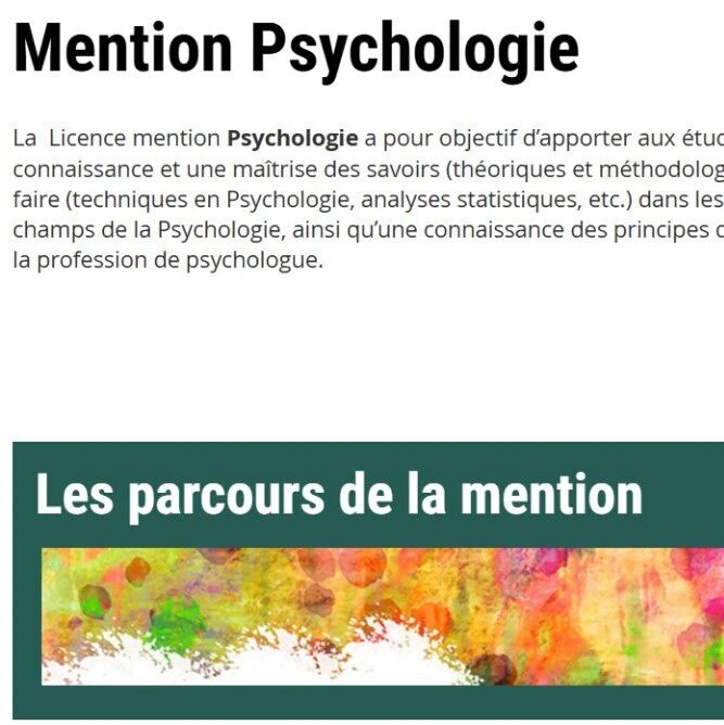 图卢兹二大 心理学本科 录取+专业解析