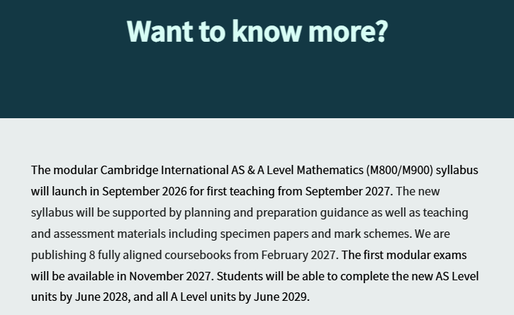 CIE这次真动手了！A-level数学模块考试官宣！2027年9月开始授课！