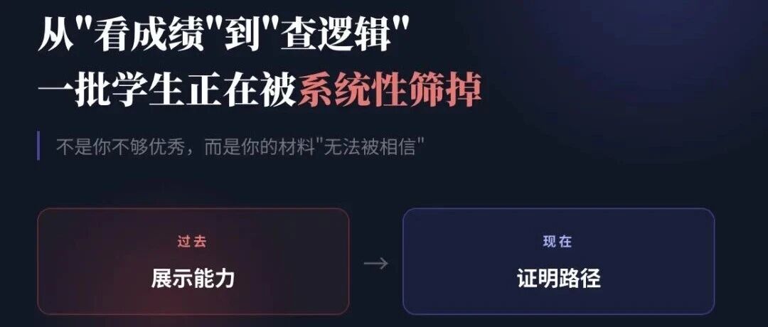 2026申请审核全面升级：从”看成绩”到”查逻辑”一批学生正在被系统性筛掉