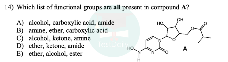 CCC考前必看！CCC之有机官能团（functional group）精华干货分享！