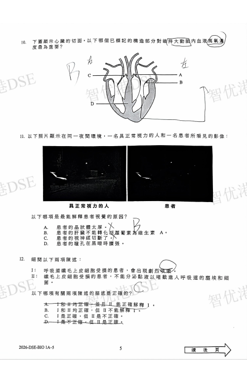 【DSE真题】2025DSE生物试卷及答案完整版来啦！今天都考的怎么样呢？