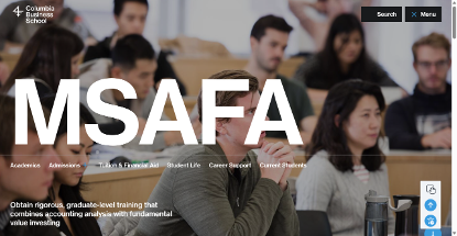 哥伦比亚大学｜会计与基础分析理学硕士（MSAFA）全解析