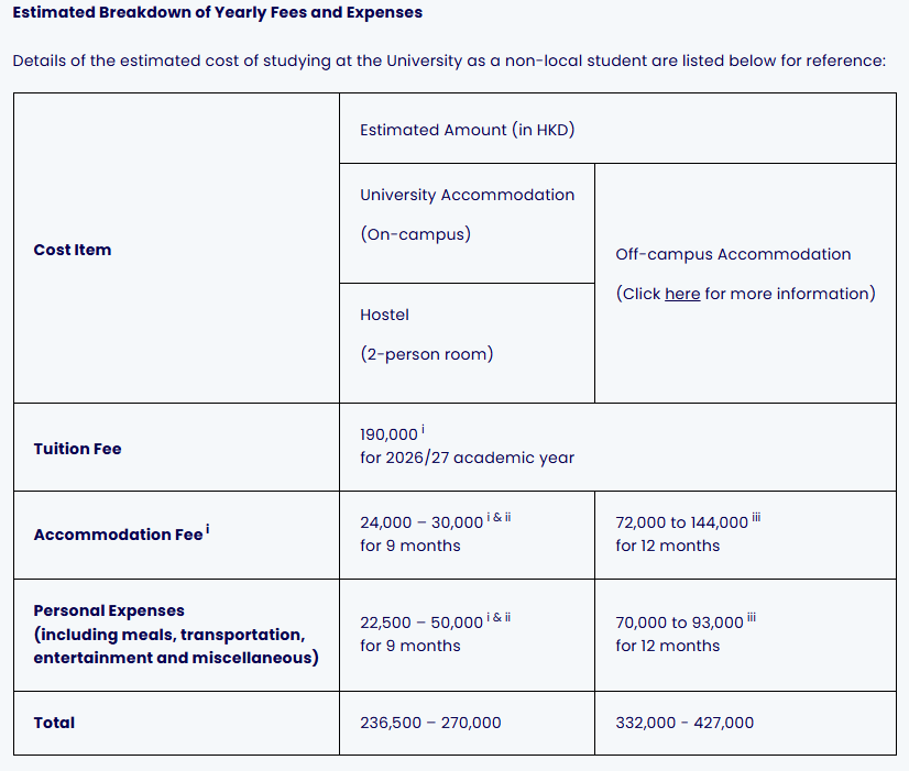 26fall港大学费已经改到第三版了?! 港八大和G5学费哪个刺痛了你的钱包？