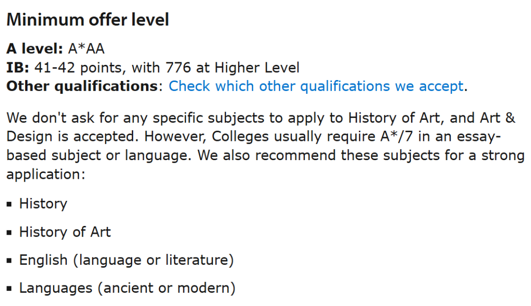 2027年剑桥大学入学要求发布！30个专业成绩、必选课、笔试、提交材料汇总！