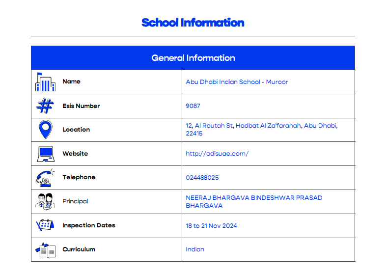 阿布扎比印度学校(Abu Dhabi Indian School)入学指南 阿布扎比印度学校(Abu Dhabi Indian School)入学指南