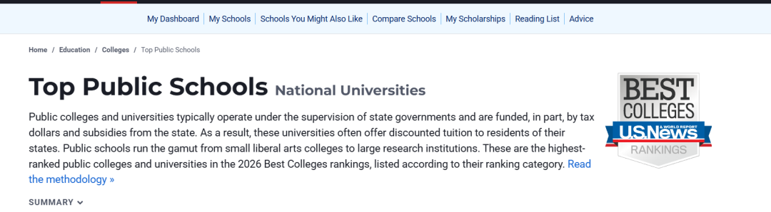 2026全美最佳「公立大学Top50」!UCB第一、UIUC掉出前十...这5所被申爆了! 2026全美最佳「公立大学Top50」!UCB第一、UIUC掉出前十...这5所被申爆了!