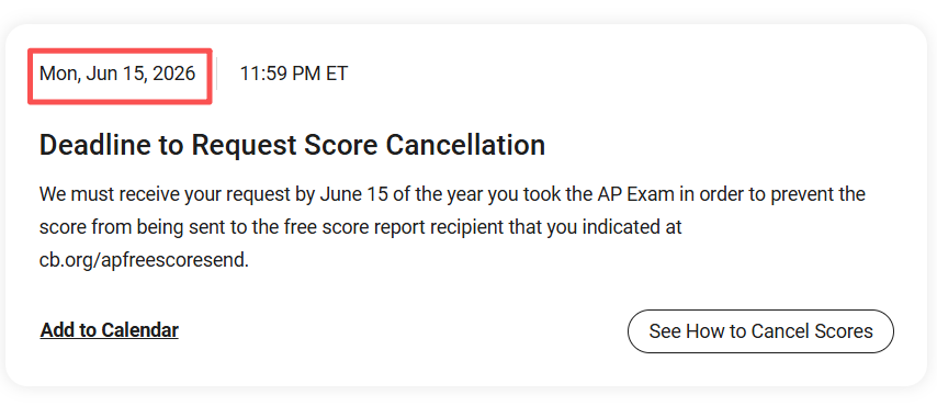 AP | 206年度AP考试如何取消成绩或隐藏递成绩 AP | 206年度AP考试如何取消成绩或隐藏递成绩