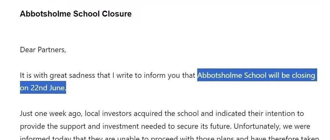 英国百年私校Abbotsholme School宣告关闭 家长必读的避雷指南与紧急转学方案