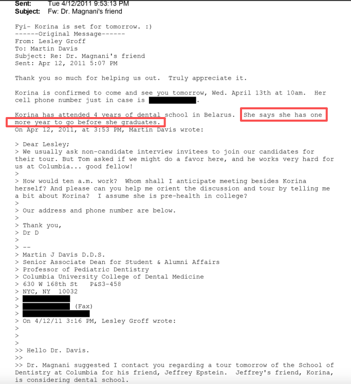 身亡人脉存!爱泼斯坦女朋友被哥大牙医学院拒绝三个月后竟获录取...... 身亡人脉存!爱泼斯坦女朋友被哥大牙医学院拒绝三个月后竟获录取......