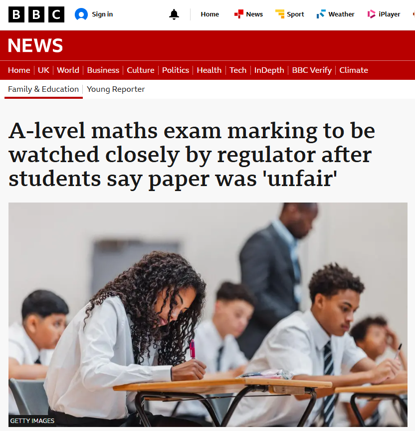 2026 A-level数学卷难到考生破防 3万人联名请愿监管机构介入 放榜时间汇总