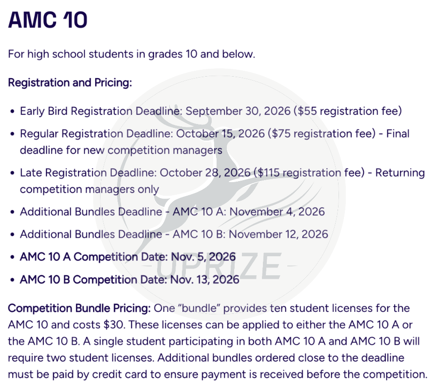 官宣！美国AMC竞赛2026-2027赛季美国地区考试时间正式公布！