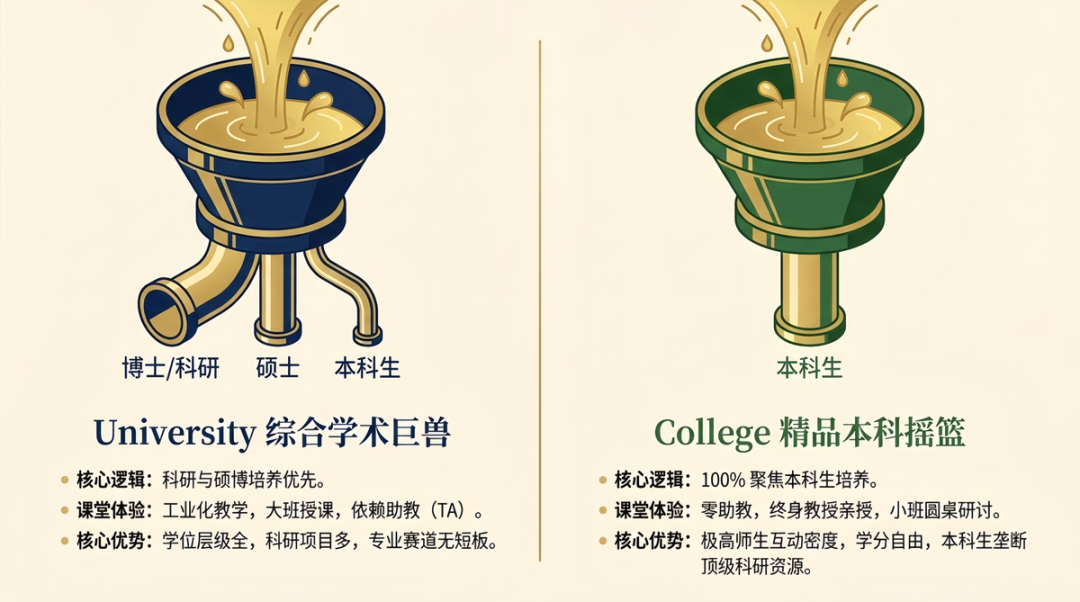 终极选校辩证法：美国 University 和 College 到底有什么区别？