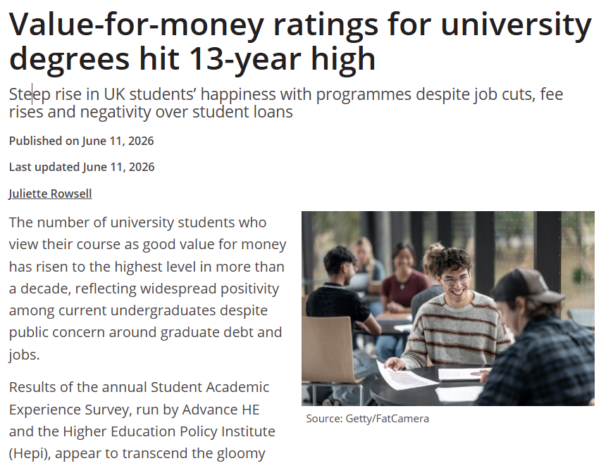 英国边涨学费边裁员 为什么学生满意度反而创13年新高