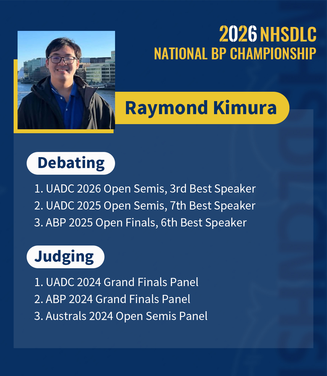 2026 NHSDLC NATIONAL BP CHAMPIONSHIP正式官宣! 2026 NHSDLC NATIONAL BP CHAMPIONSHIP正式官宣!
