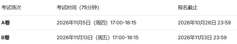 注意!2026年AMC10/12考试时间已定!这份“冲奖攻略”请收好! 注意!2026年AMC10/12考试时间已定!这份“冲奖攻略”请收好!