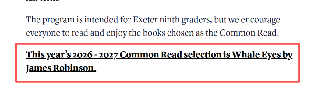 Andover Exeter 和 Lawrenceville的孩子，26年暑期都在读什么？