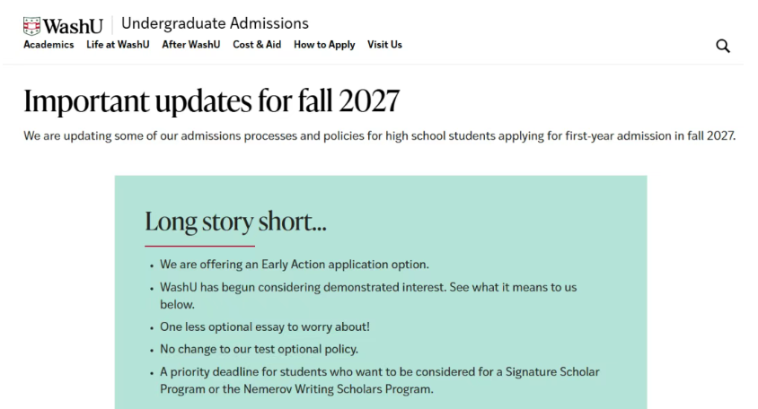 2027 Fall美本申请时间轴,多个关键节点和核心变化梳理! 2027 Fall美本申请时间轴,多个关键节点和核心变化梳理!