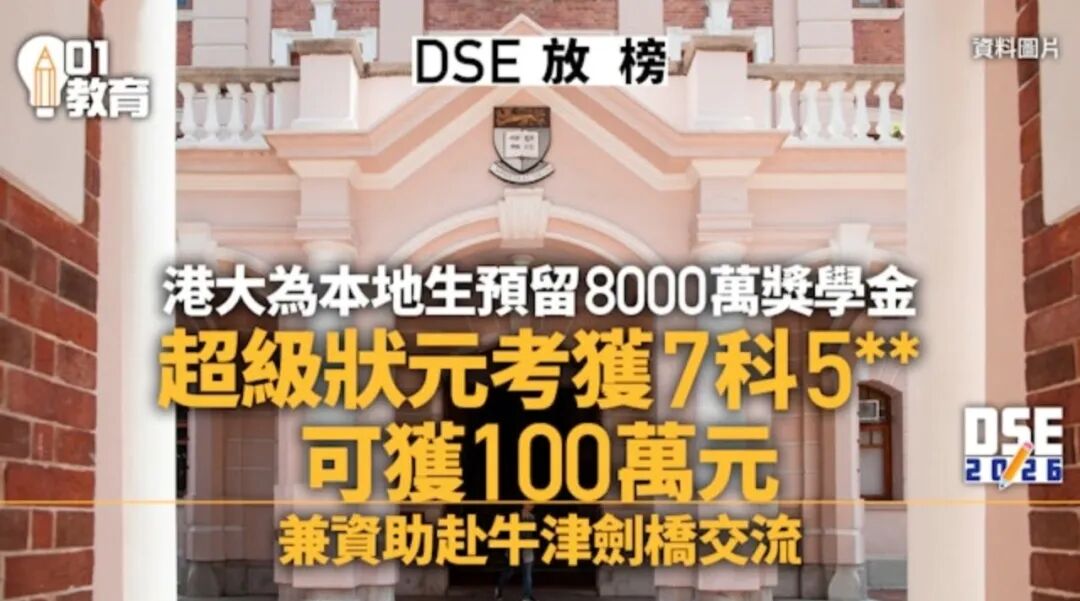 港大8000万 VS港中文4000万!港校狂掷奖学金疯抢好学生! 港大8000万 VS港中文4000万!港校狂掷奖学金疯抢好学生!