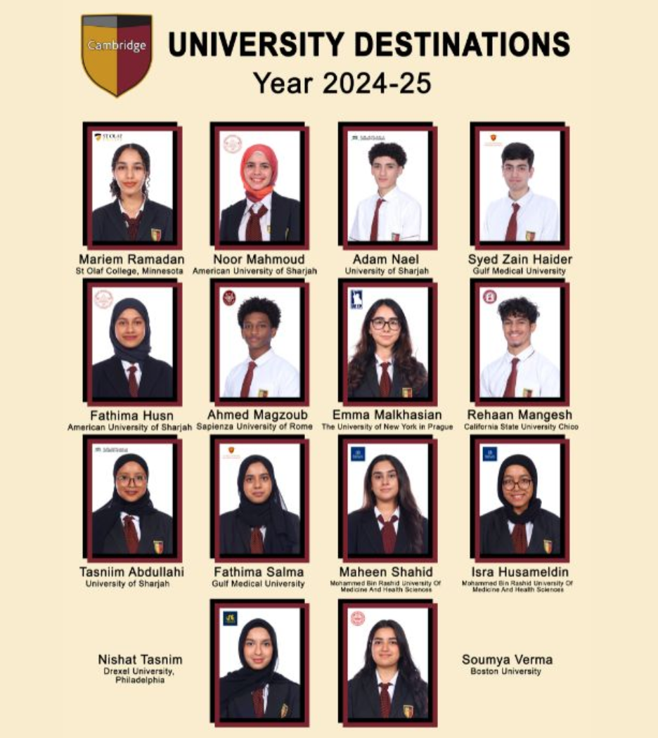 沙迦宝石花剑桥国际私立学校(GEMS Cambridge International Private School Sharjah)入学指南 沙迦宝石花剑桥国际私立学校(GEMS Cambridge International Private School Sharjah)入学指南