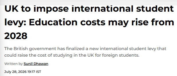 赴英留学注意，国际学生税将敲定！英国教育系统十几年来最大变革！…