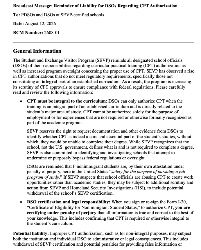 CPT政策收紧！UCB、UCSD率先调整，美国留学生实习受影响？