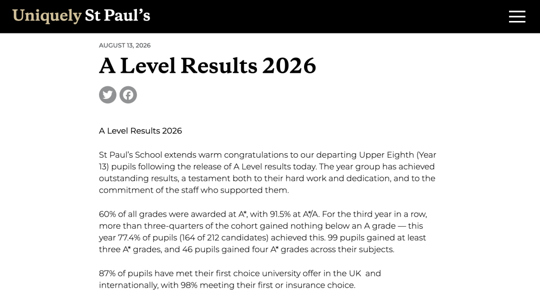 2026 A-Level放榜|九大公学、Top私校、顶尖男校到底有多卷? 2026 A-Level放榜|九大公学、Top私校、顶尖男校到底有多卷?